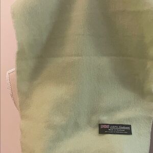 Lime green cashmere scarf.. EUC